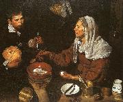 Diego Velazquez An Old Woman Cooking Eggs oil on canvas